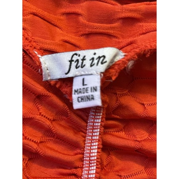 Fit in Booty Lifting Leggings with Pockets Women’s Size L Casual Activewear Red - Picture 11 of 12